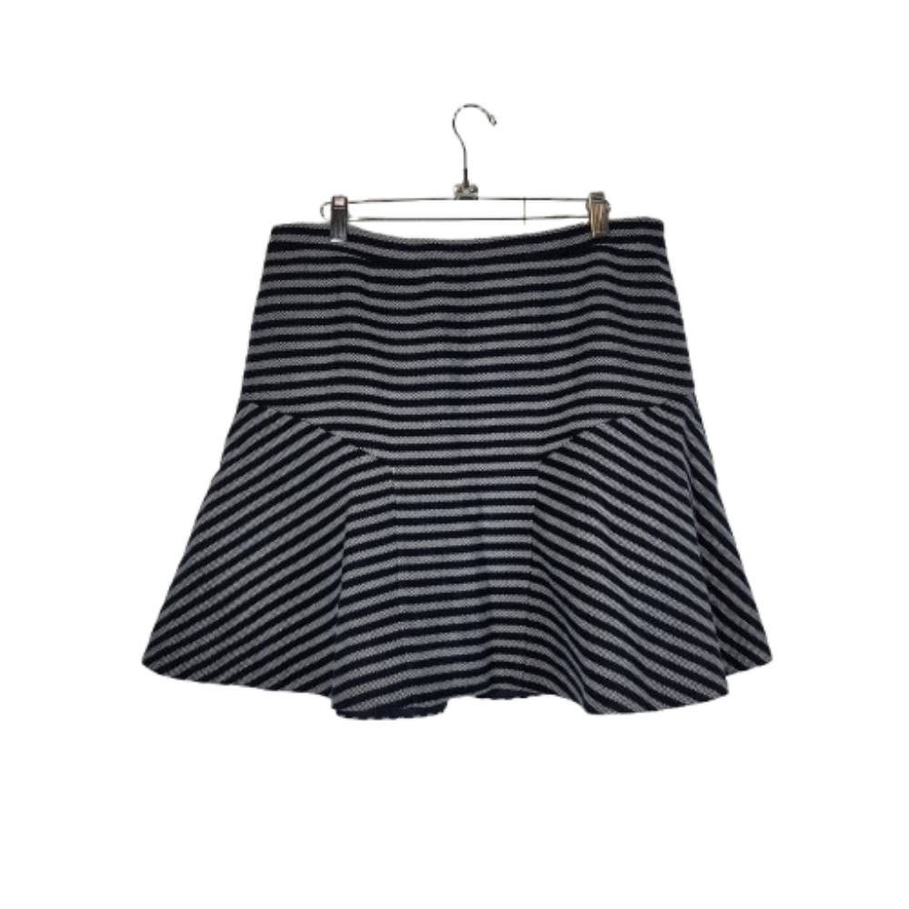 Striped Black and White Women's Skirt